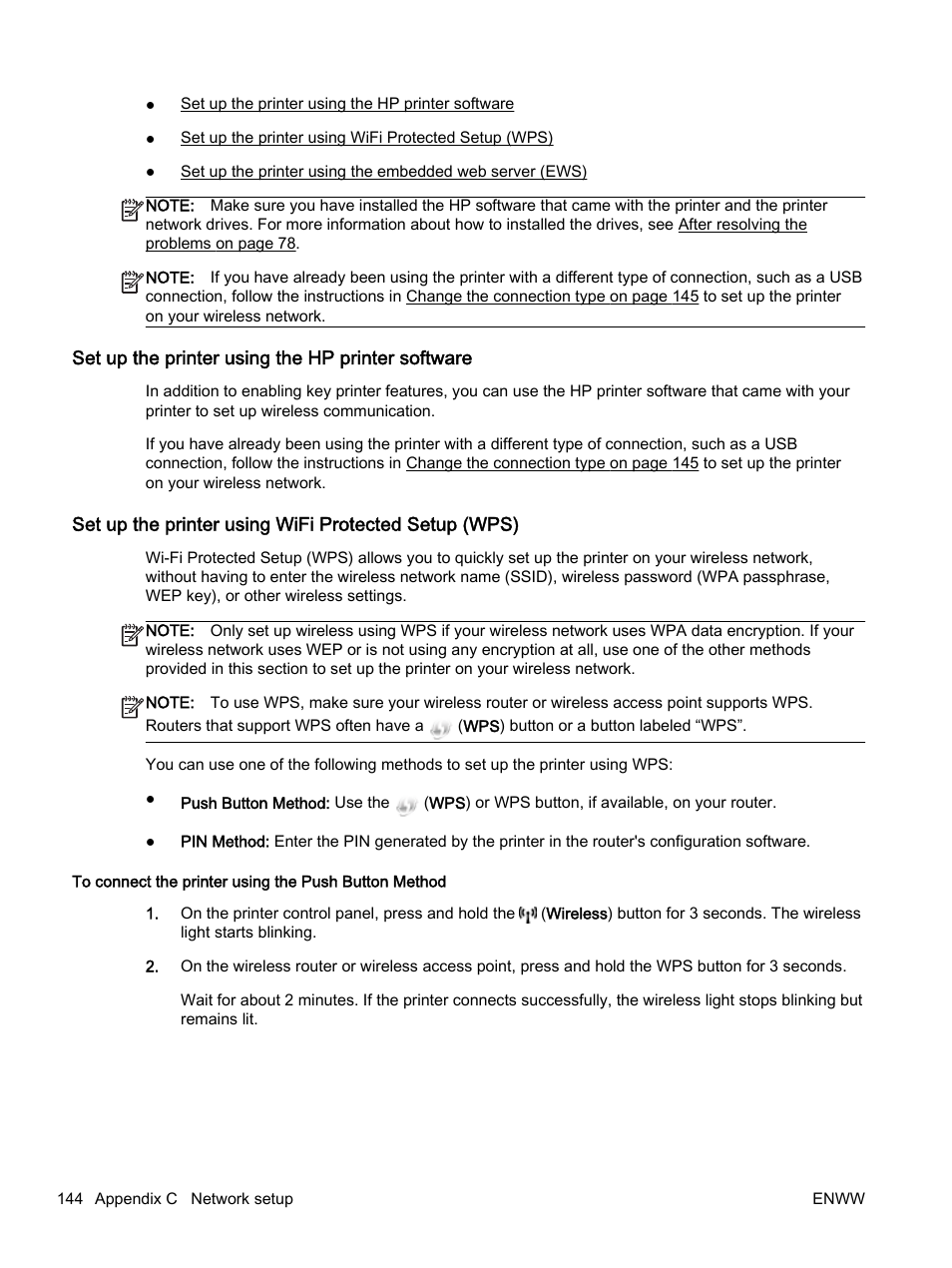 Set up the printer using the hp printer software | HP Officejet 7110 Wide Format ePrinter - H812a User Manual | Page 157 / 213