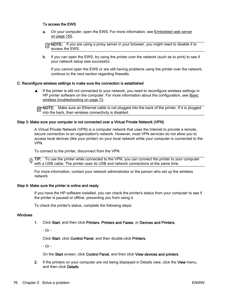 Step 4: make sure the printer is online and ready | HP Officejet 7110 Wide Format ePrinter - H812a User Manual | Page 89 / 213