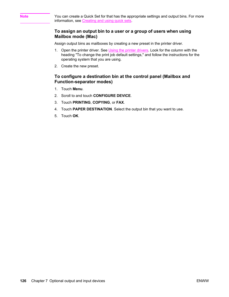 HP LaserJet 4345 Multifunction Printer series User Manual | Page 140 / 324