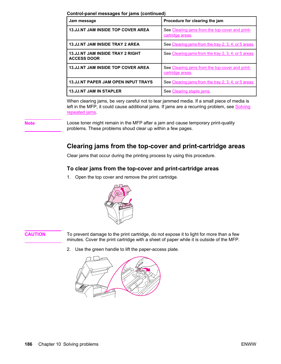 HP LaserJet 4345 Multifunction Printer series User Manual | Page 200 / 324