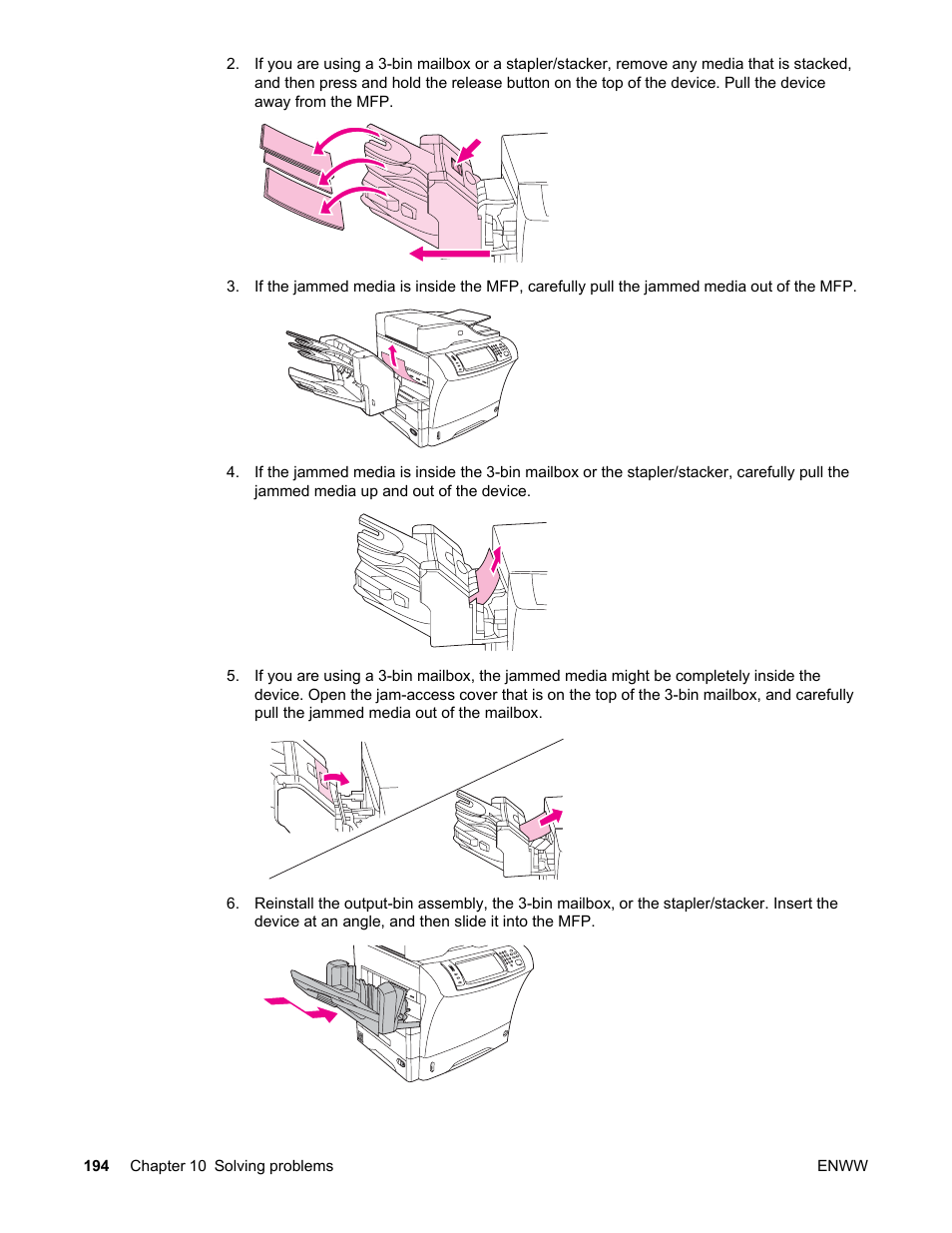 HP LaserJet 4345 Multifunction Printer series User Manual | Page 208 / 324