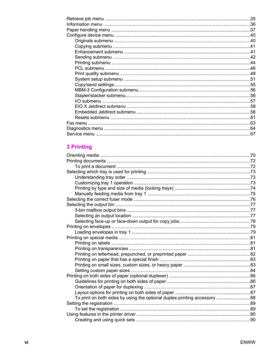 HP LaserJet 4345 Multifunction Printer series User Manual | Page 8 / 324