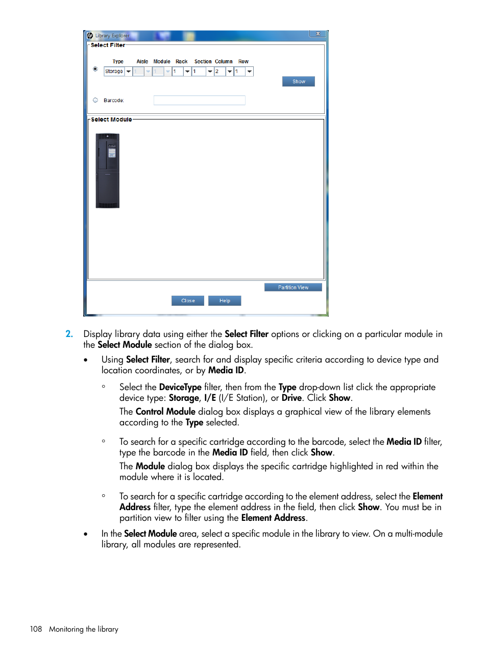 HP StoreEver ESL G3 Tape Libraries User Manual | Page 108 / 267