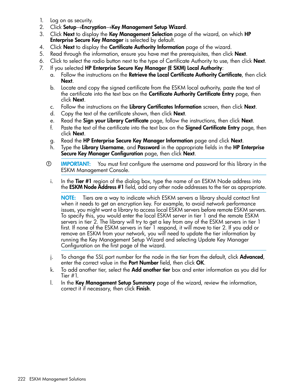 HP StoreEver ESL G3 Tape Libraries User Manual | Page 222 / 267