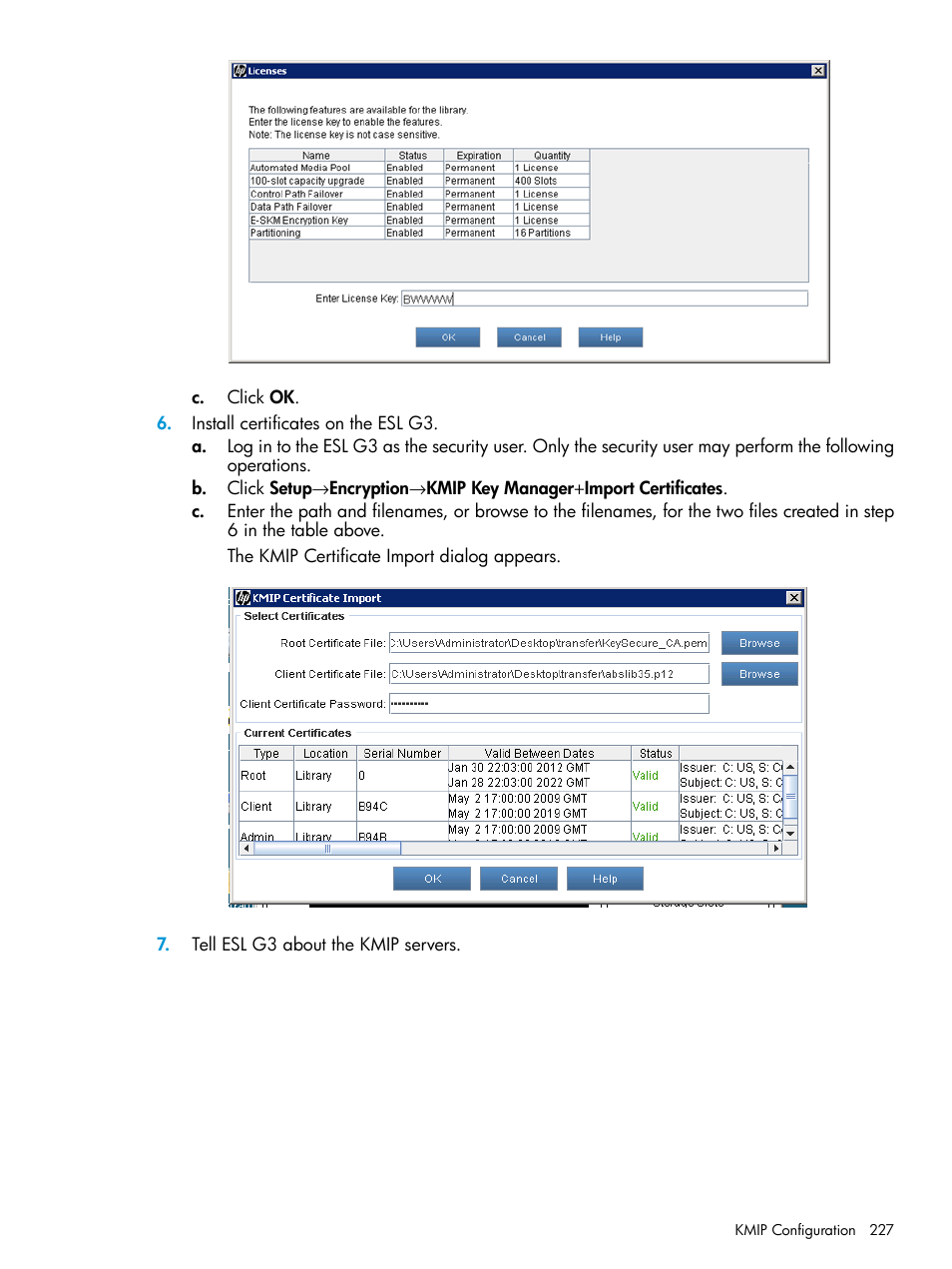 HP StoreEver ESL G3 Tape Libraries User Manual | Page 227 / 267