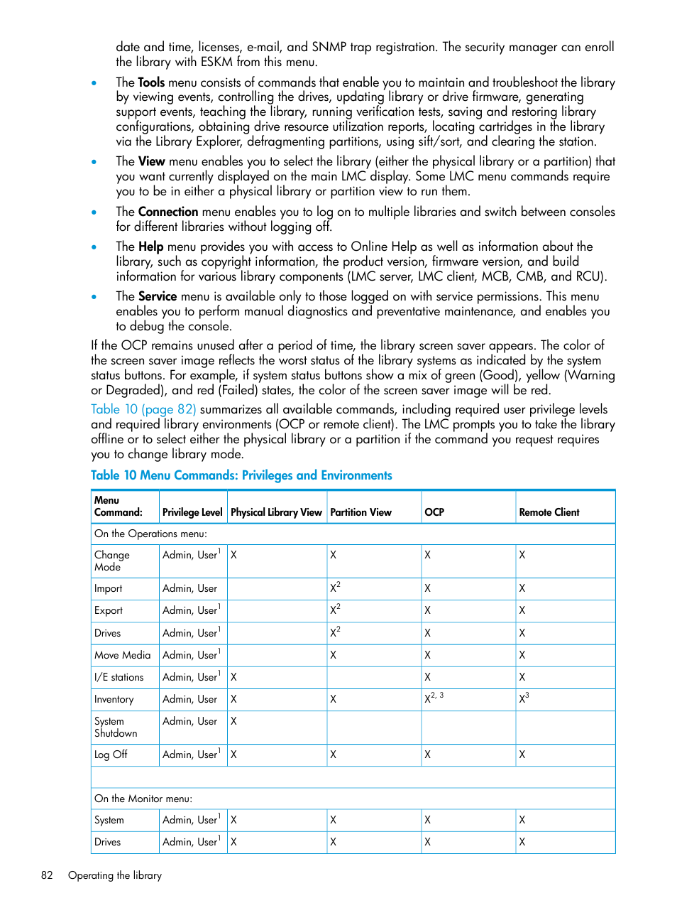 HP StoreEver ESL G3 Tape Libraries User Manual | Page 82 / 267
