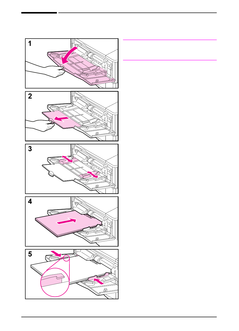 Loading tray 1 | HP LaserJet 4000 Printer series User Manual | Page 37 / 194