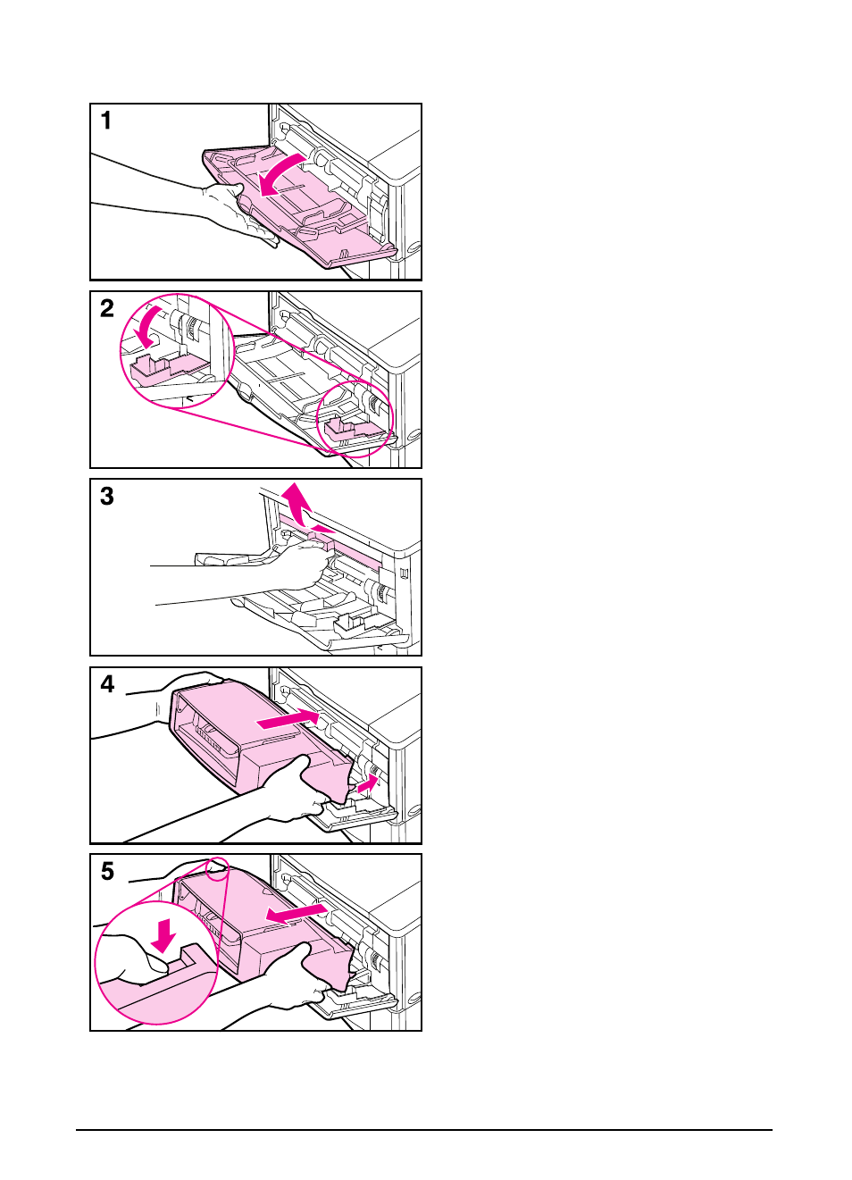 Inserting and removing the envelope feeder | HP LaserJet 4000 Printer series User Manual | Page 51 / 194