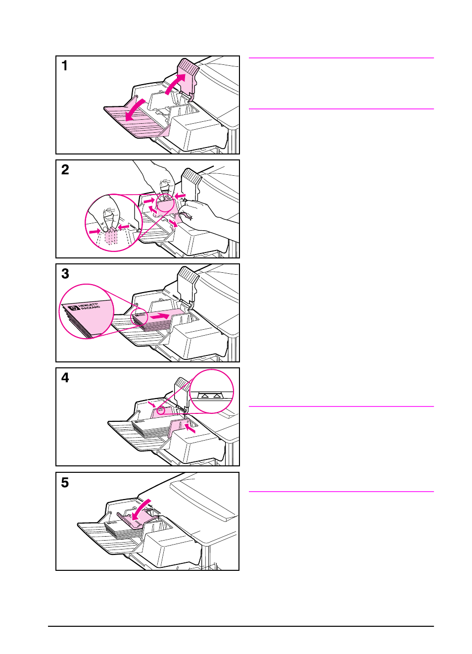 Loading envelopes in the envelope feeder | HP LaserJet 4000 Printer series User Manual | Page 52 / 194