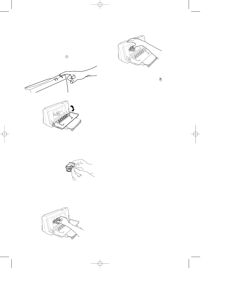 Step 4: installing a print cartridge, Step 5: installing the printer software | HP Deskjet 400 Printer User Manual | Page 5 / 24