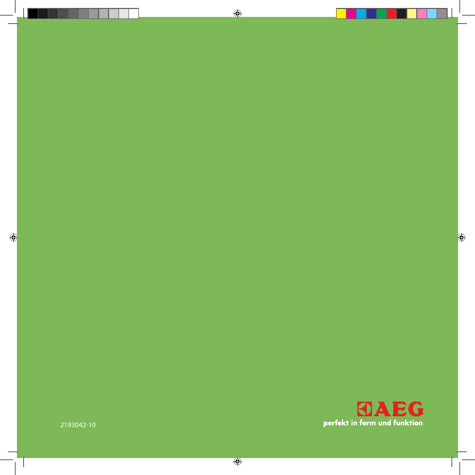 AEG ACSG1300 User Manual | Page 20 / 20