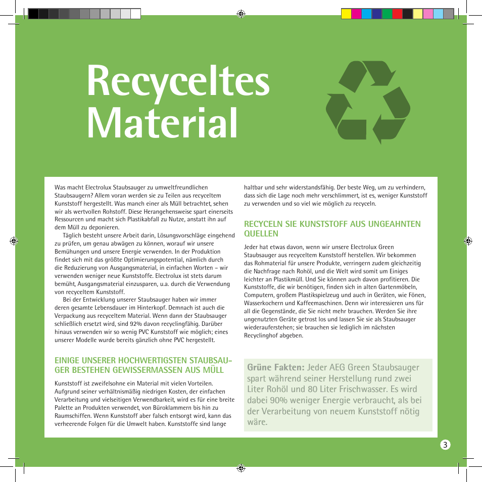 Recyceltes material | AEG ACSG1300 User Manual | Page 3 / 20