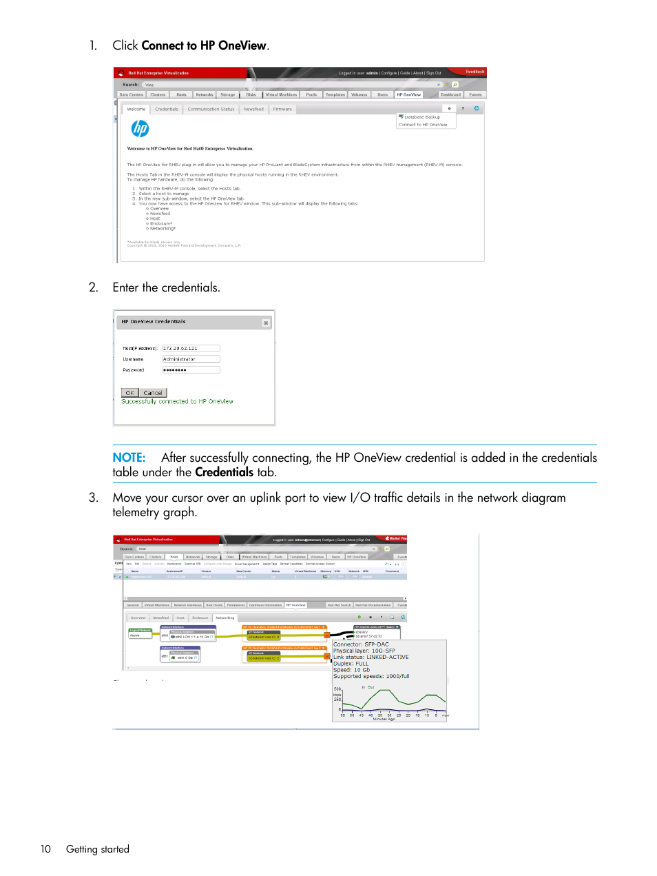 HP OneView for Red Hat Enterprise Virtualization User Manual | Page 10 / 45