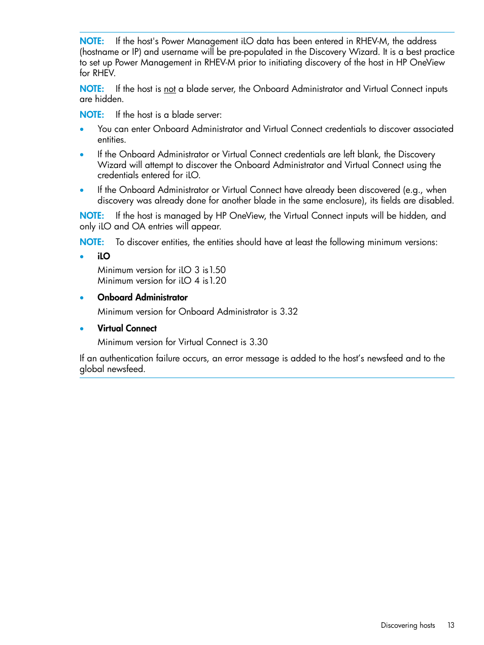 HP OneView for Red Hat Enterprise Virtualization User Manual | Page 13 / 45