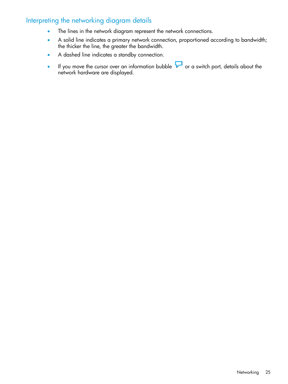 Interpreting the networking diagram details | HP OneView for Red Hat Enterprise Virtualization User Manual | Page 25 / 45