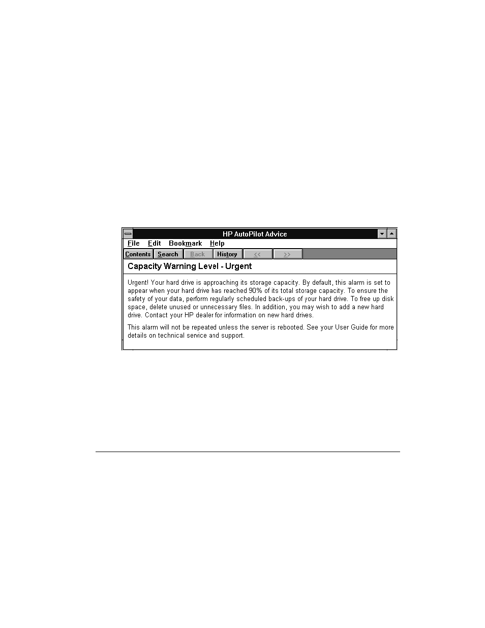 Response options | HP Netserver E Server series User Manual | Page 35 / 46