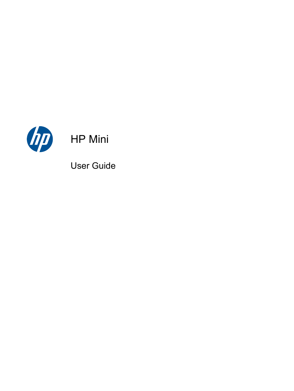 HP Mini 100e Education Edition User Manual | 75 pages