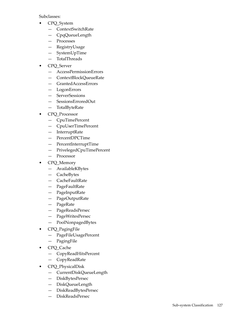 HP Insight Management Agents User Manual | Page 127 / 157