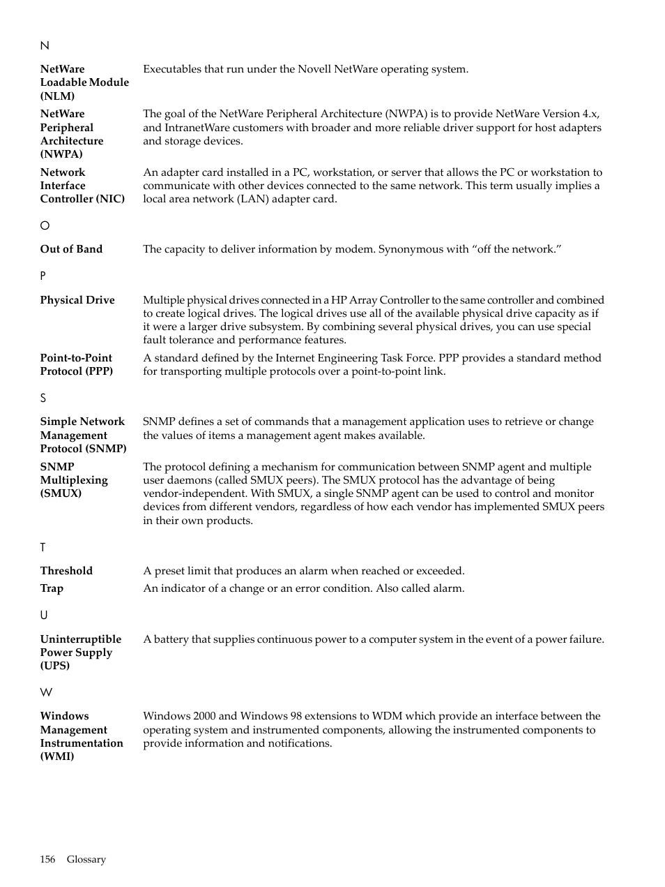 HP Insight Management Agents User Manual | Page 156 / 157