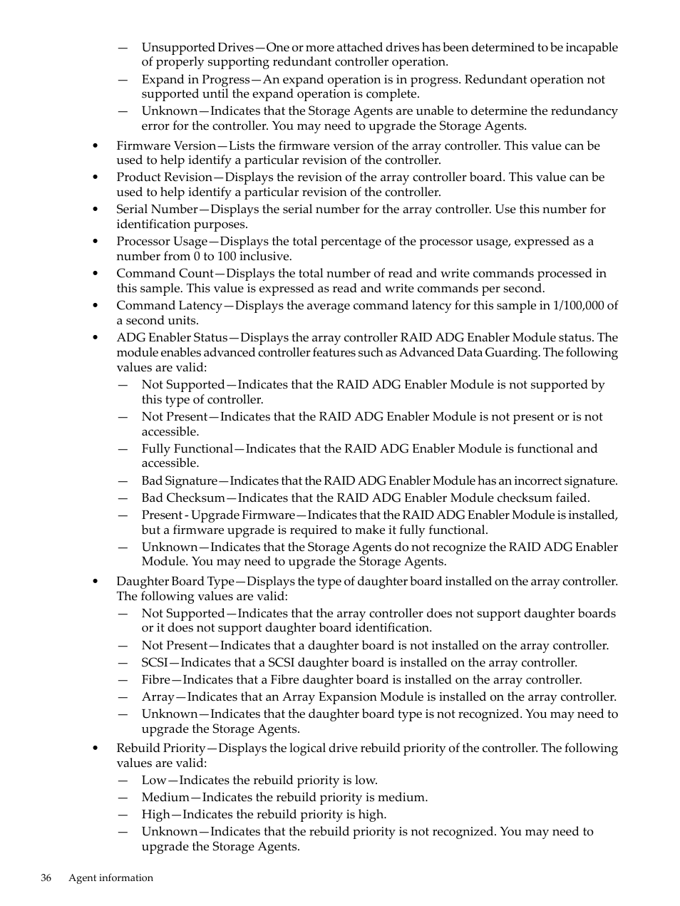 HP Insight Management Agents User Manual | Page 36 / 157