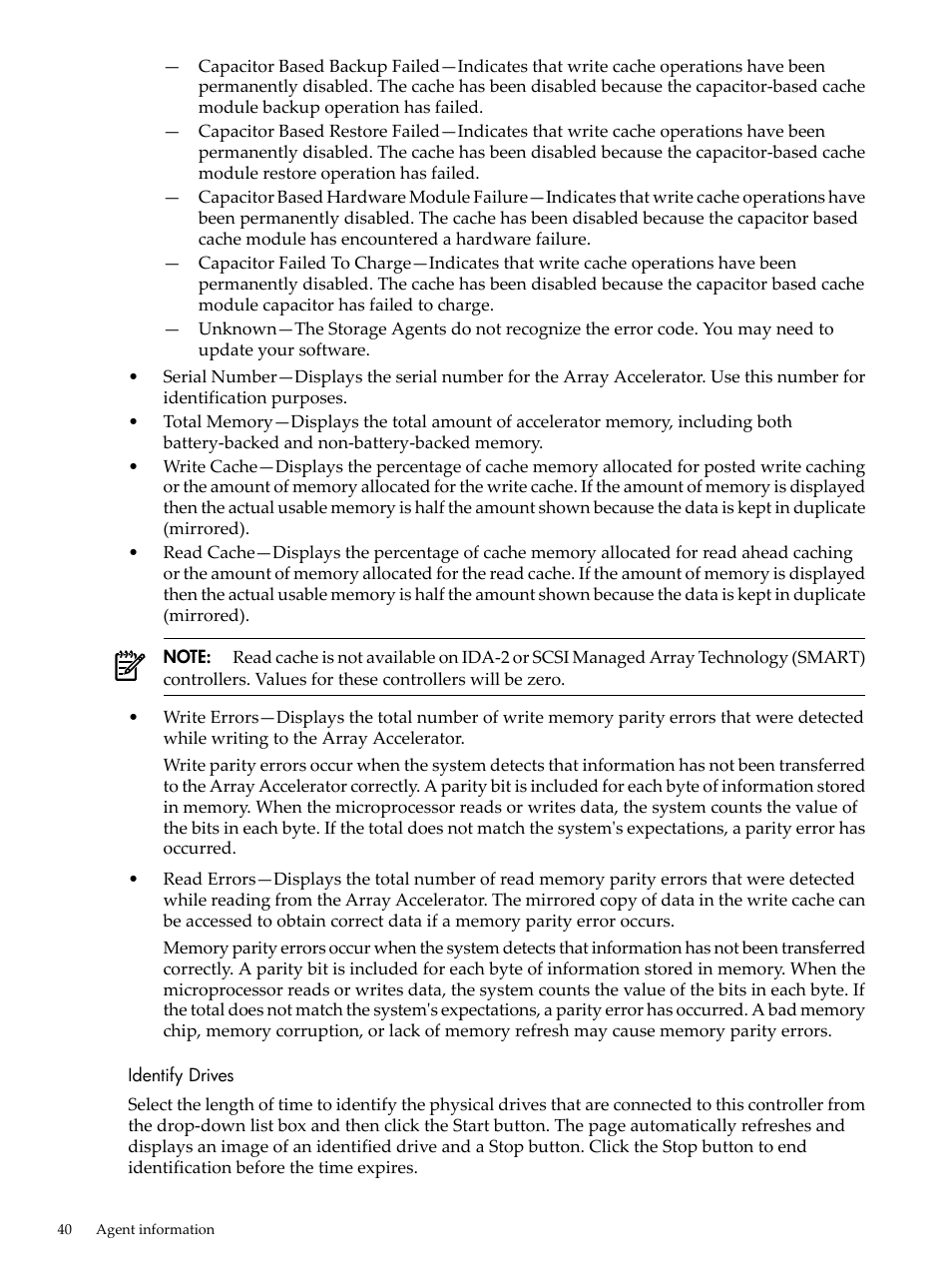 Identify drives | HP Insight Management Agents User Manual | Page 40 / 157