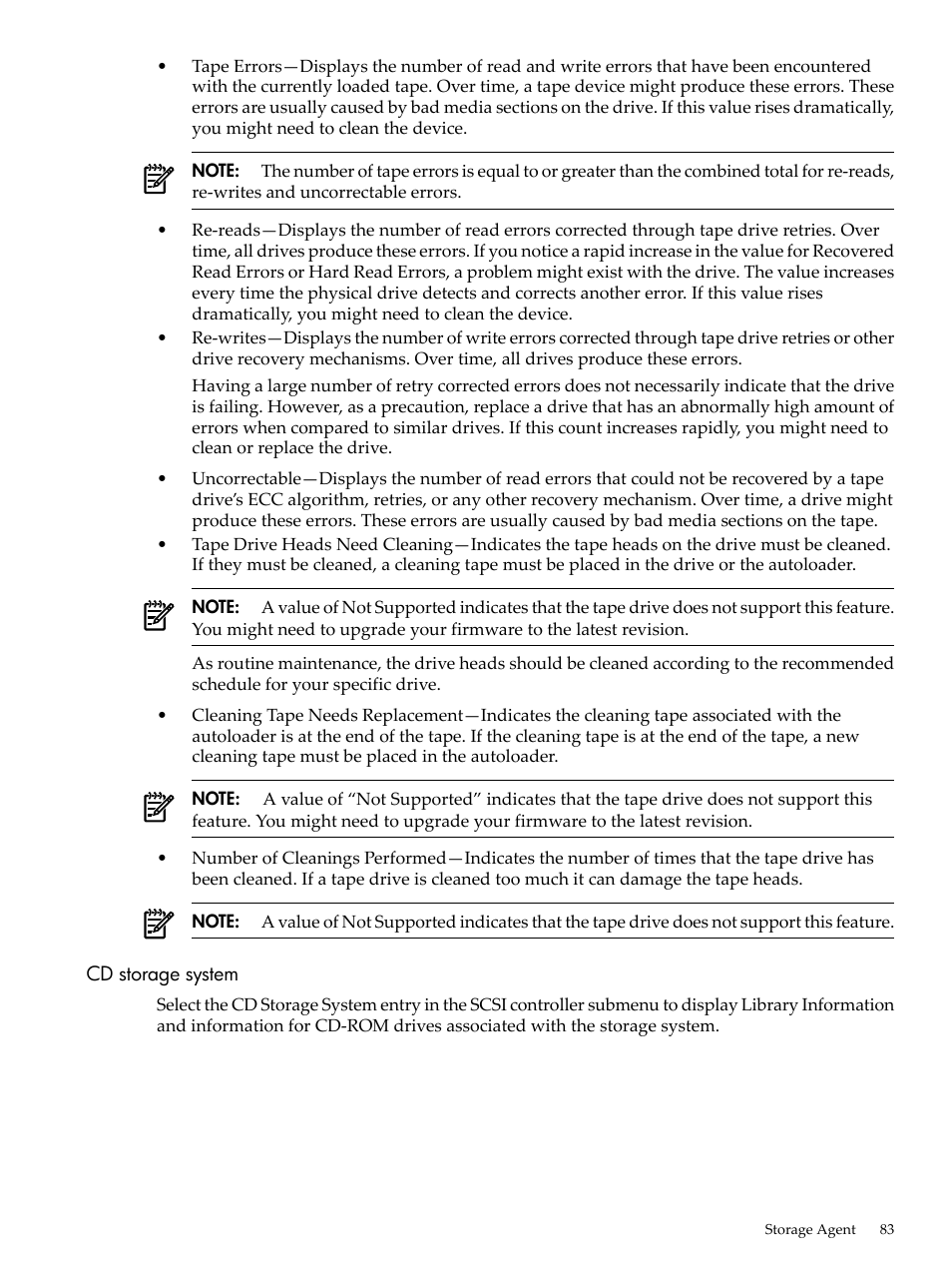 Cd storage system | HP Insight Management Agents User Manual | Page 83 / 157