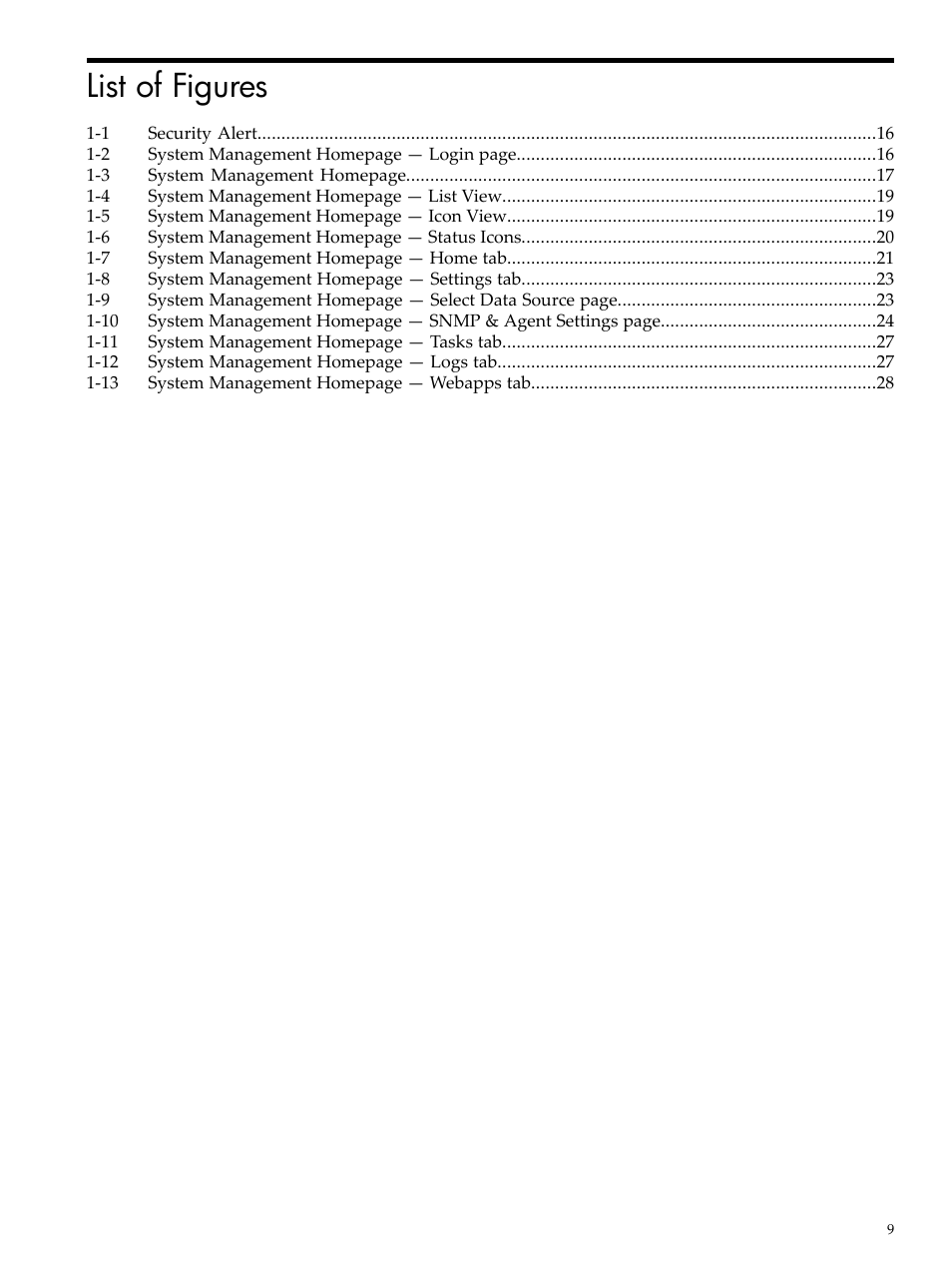 List of figures | HP Insight Management Agents User Manual | Page 9 / 157