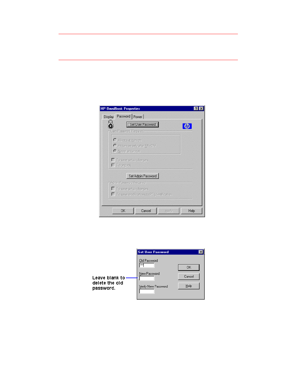 HP OmniBook 5500 Notebook PC User Manual | Page 47 / 90