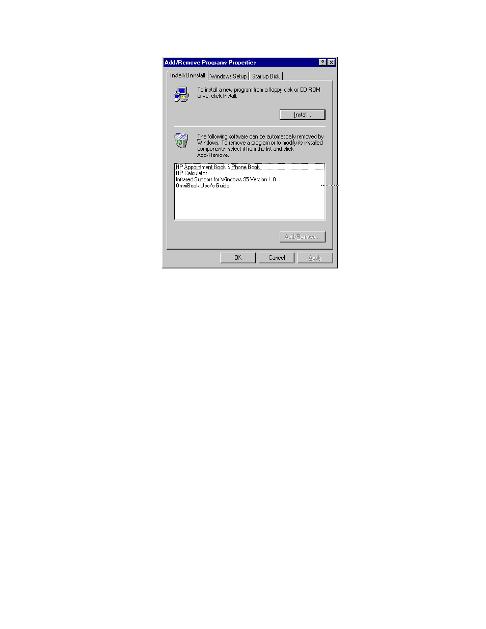 HP OmniBook 5500 Notebook PC User Manual | Page 50 / 90