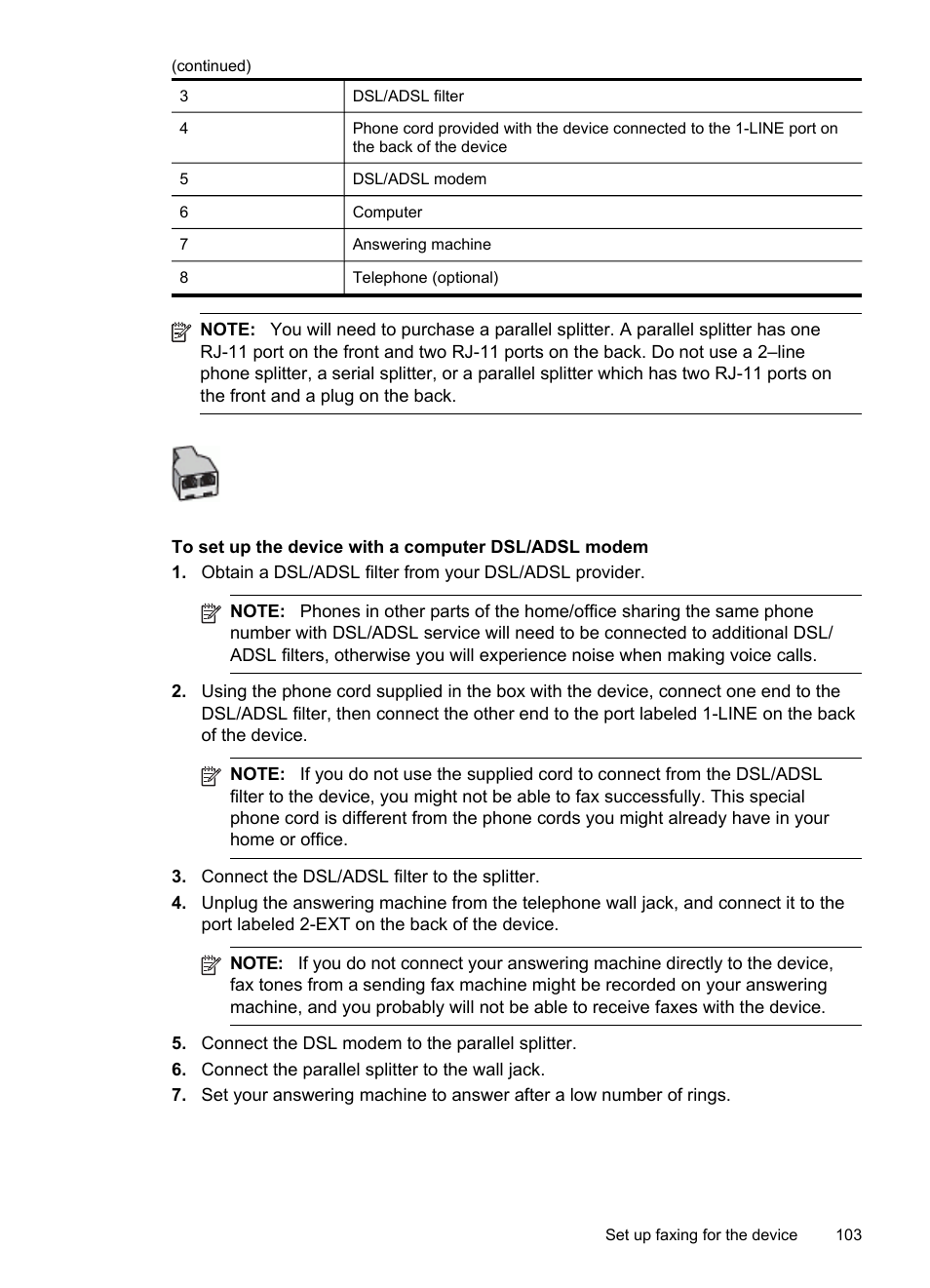 HP Officejet J6480 All-in-One Printer User Manual | Page 107 / 218