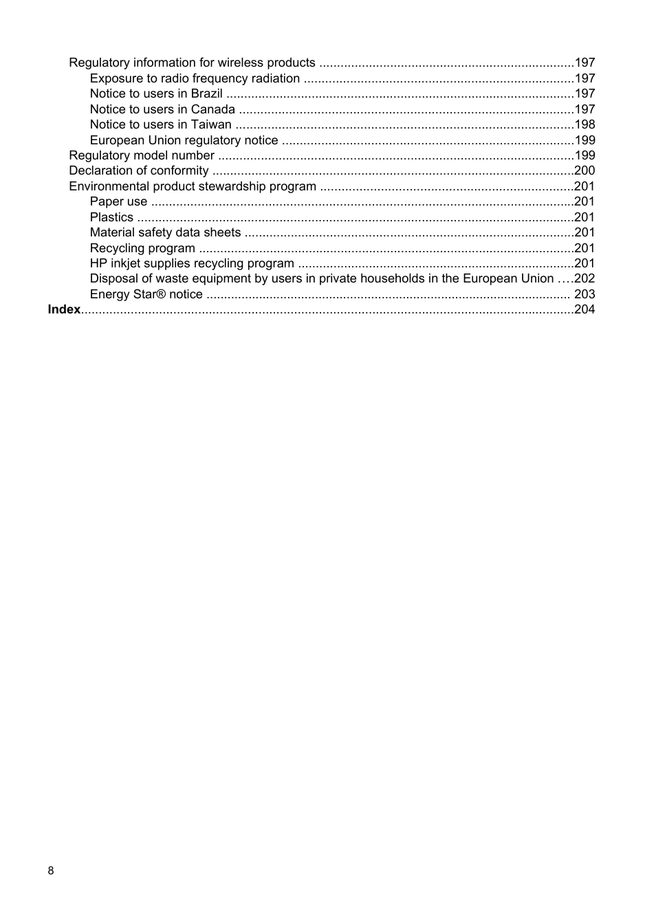 HP Officejet J6480 All-in-One Printer User Manual | Page 12 / 218