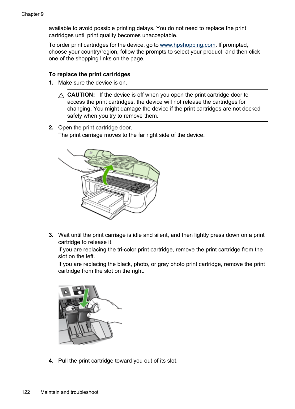 HP Officejet J6480 All-in-One Printer User Manual | Page 126 / 218