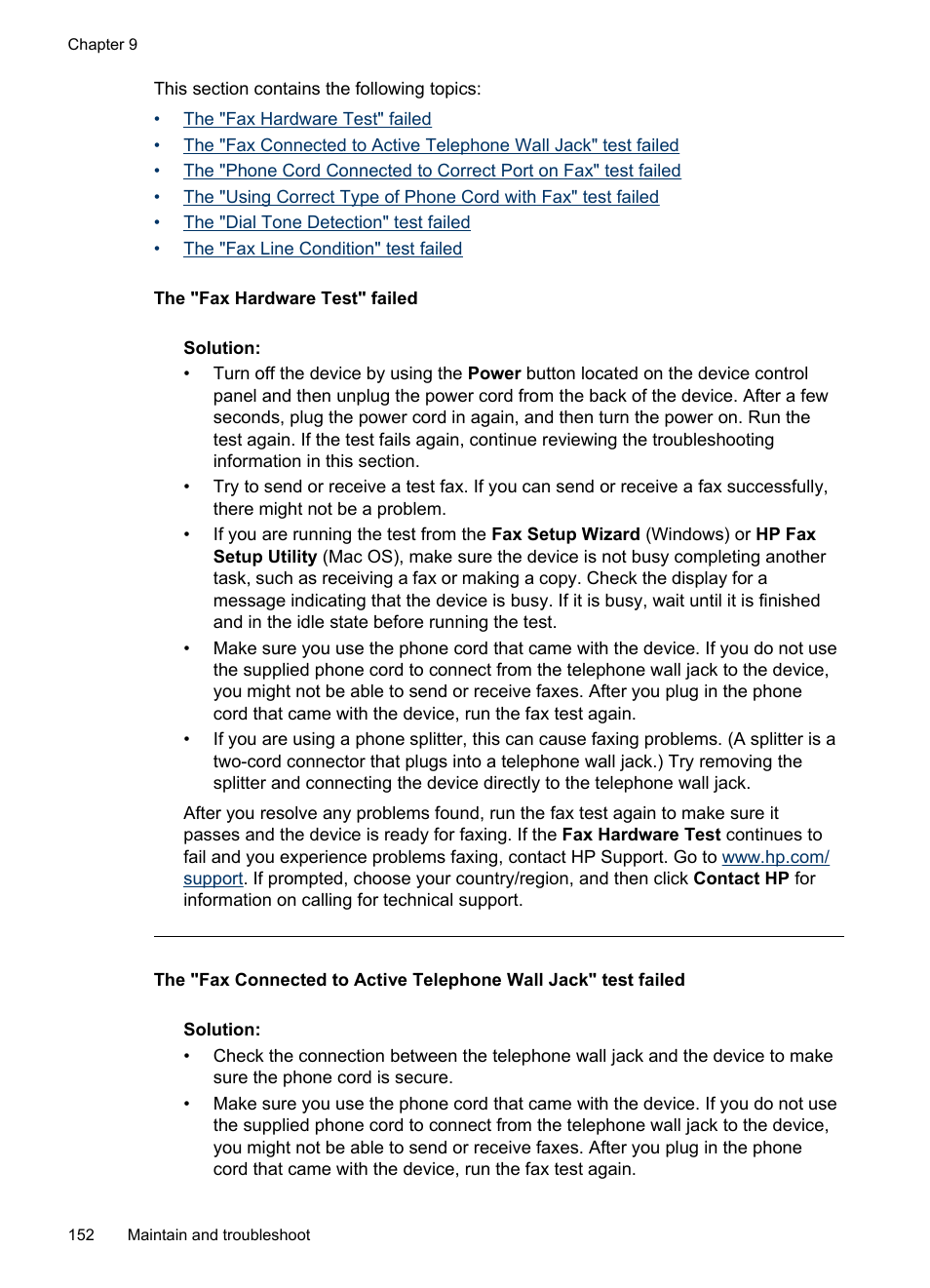 HP Officejet J6480 All-in-One Printer User Manual | Page 156 / 218