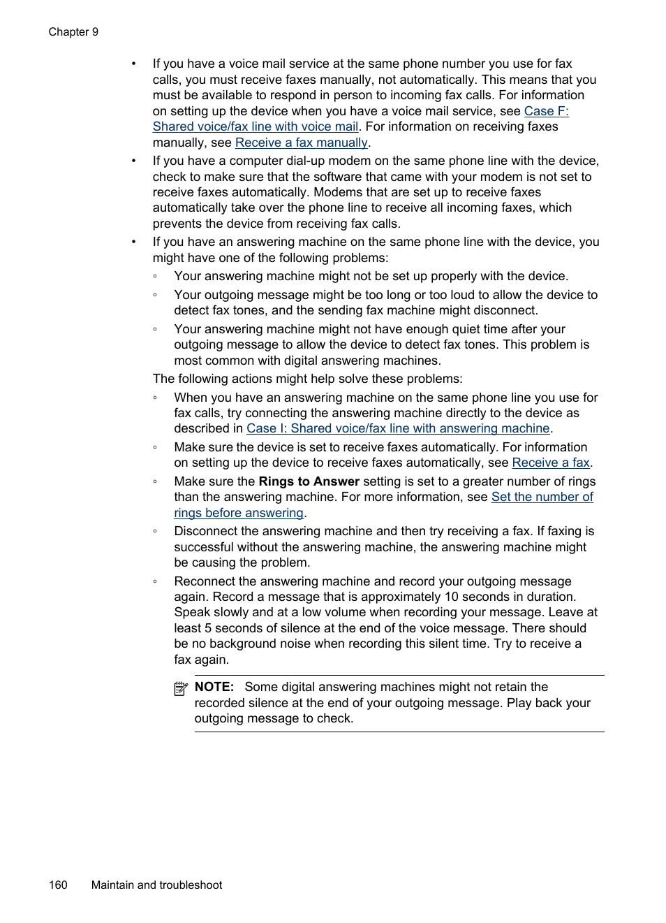 HP Officejet J6480 All-in-One Printer User Manual | Page 164 / 218
