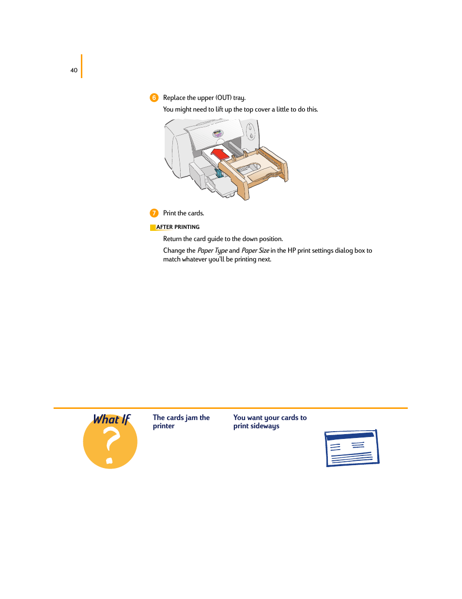 What if | HP Deskjet 695c Printer User Manual | Page 59 / 95