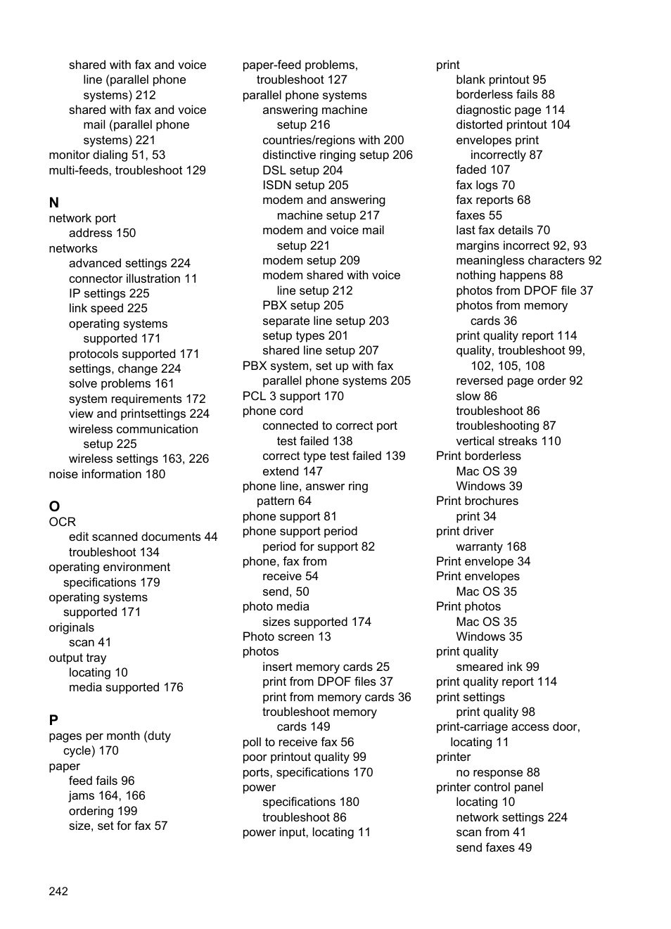 HP Officejet 7500A Wide Format e-All-in-One Printer - E910a User Manual | Page 246 / 252