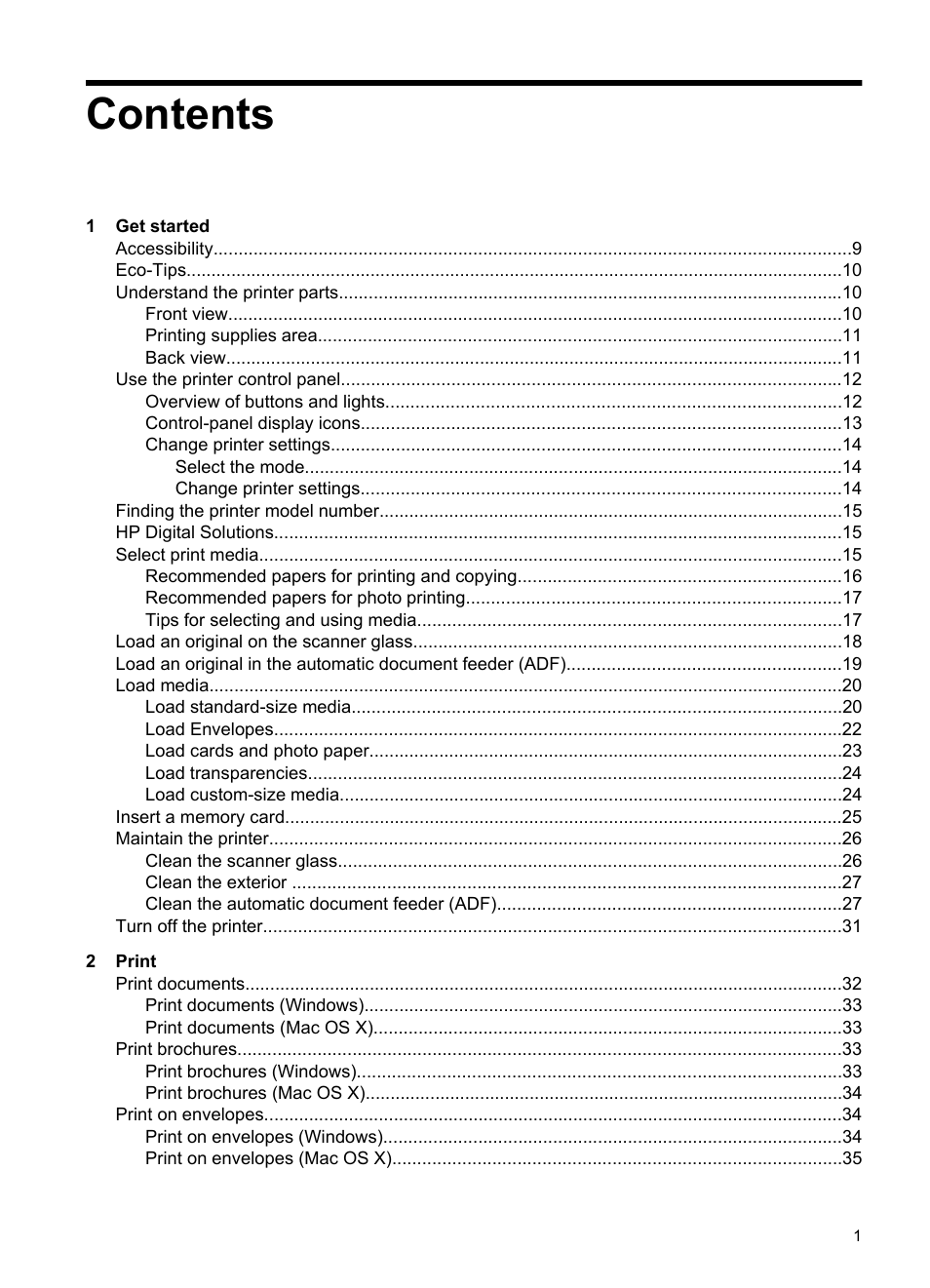 HP Officejet 7500A Wide Format e-All-in-One Printer - E910a User Manual | Page 5 / 252