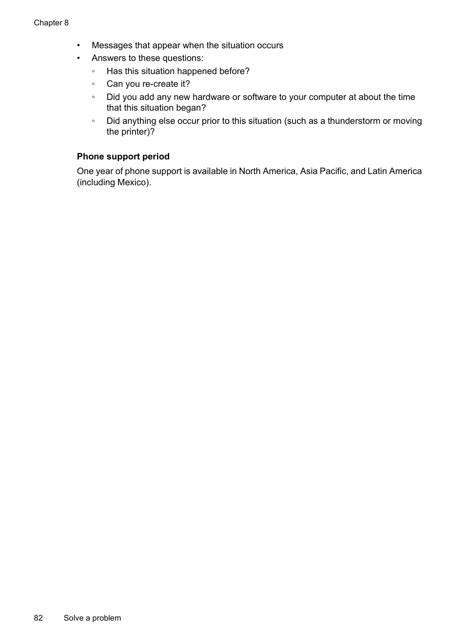 Phone support period | HP Officejet 7500A Wide Format e-All-in-One Printer - E910a User Manual | Page 86 / 252