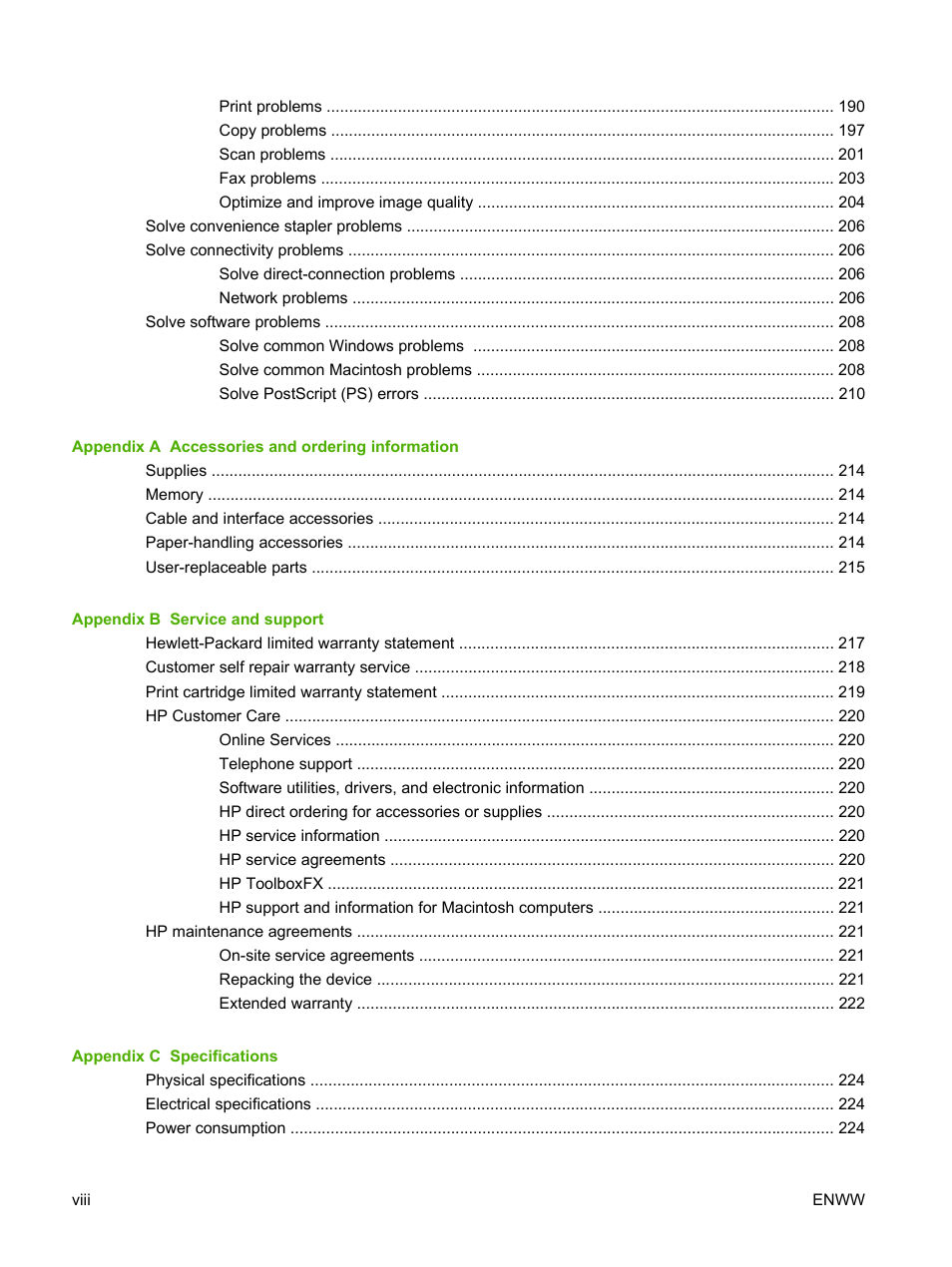 HP LaserJet M2727 Multifunction Printer series User Manual | Page 10 / 266
