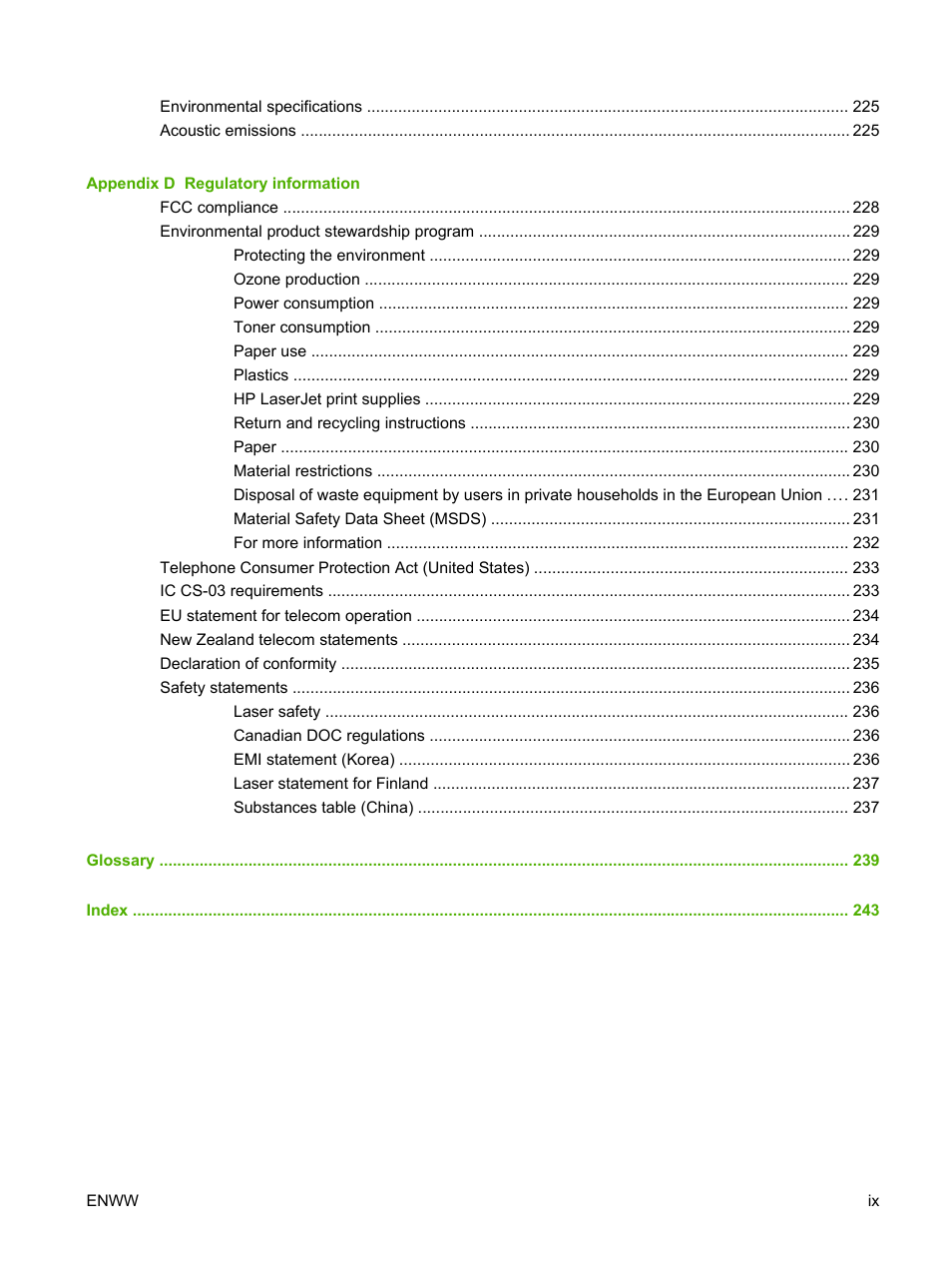 HP LaserJet M2727 Multifunction Printer series User Manual | Page 11 / 266