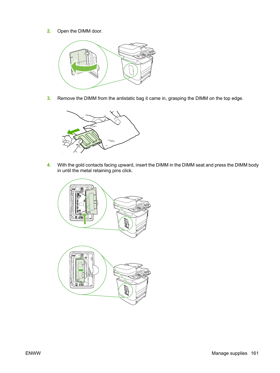 HP LaserJet M2727 Multifunction Printer series User Manual | Page 173 / 266