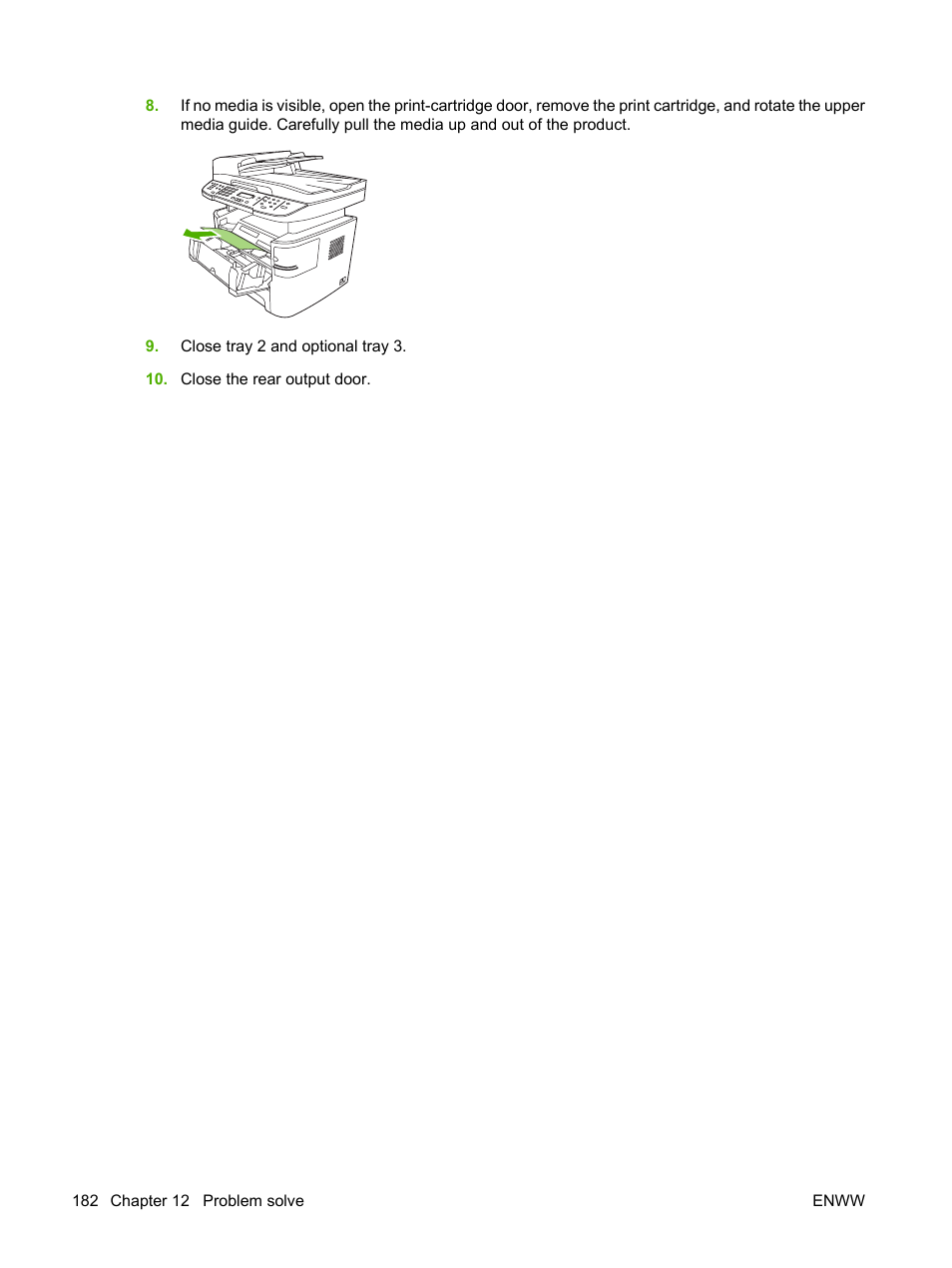 HP LaserJet M2727 Multifunction Printer series User Manual | Page 194 / 266