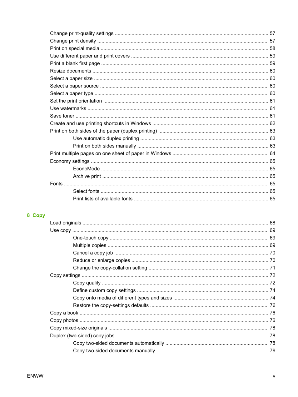 HP LaserJet M2727 Multifunction Printer series User Manual | Page 7 / 266