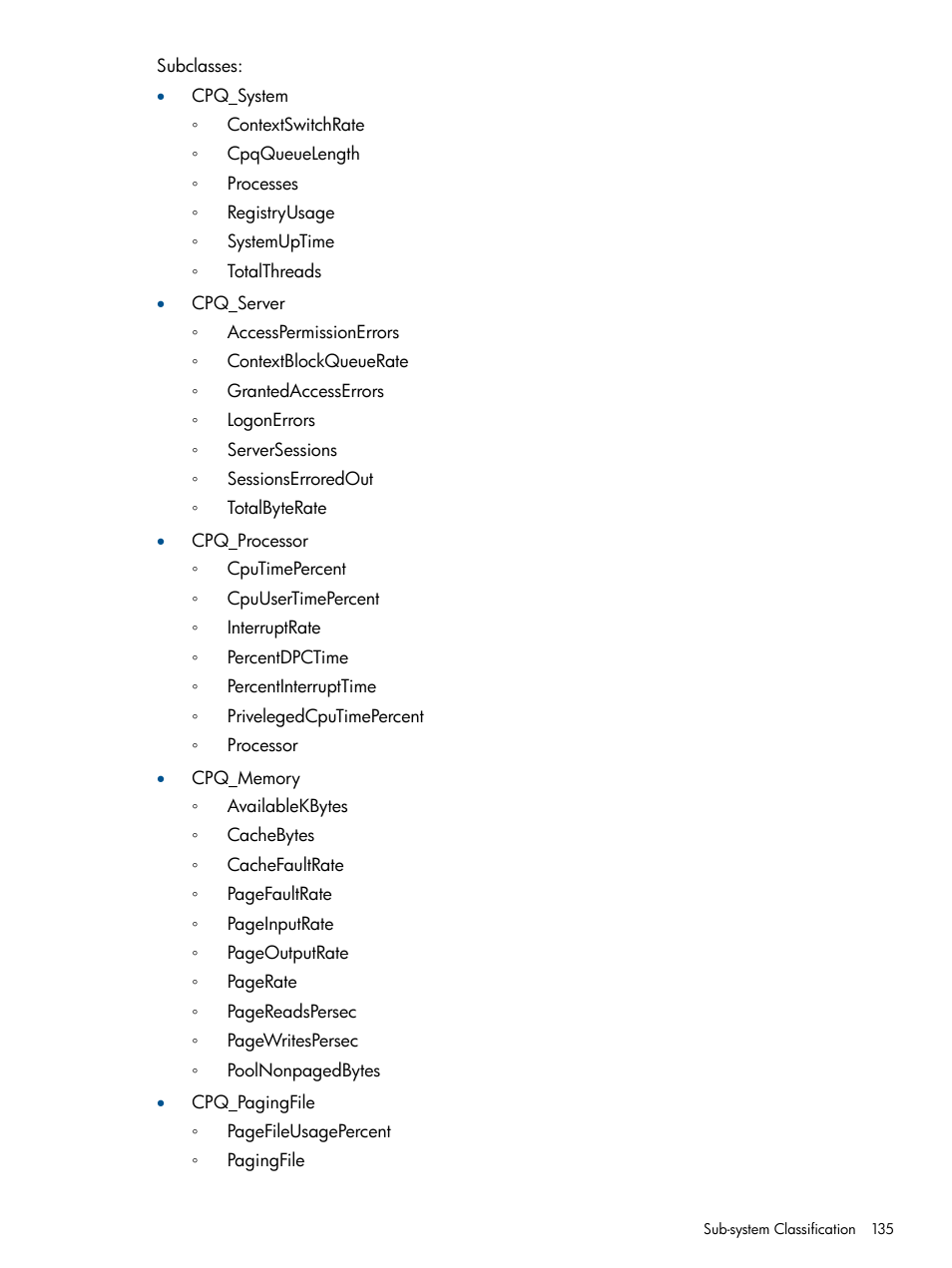 HP Insight Management Agents User Manual | Page 135 / 165