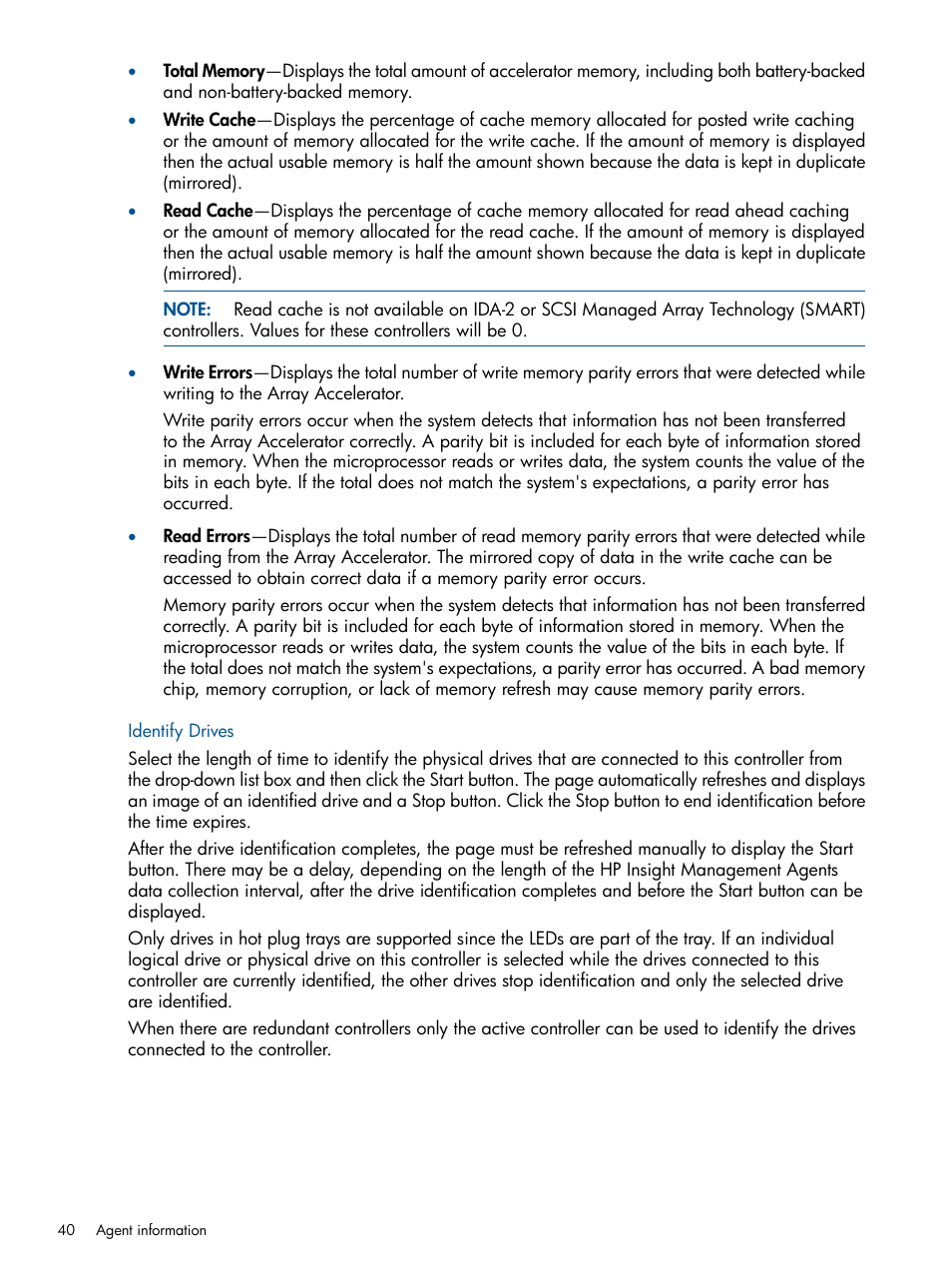 Identify drives | HP Insight Management Agents User Manual | Page 40 / 165