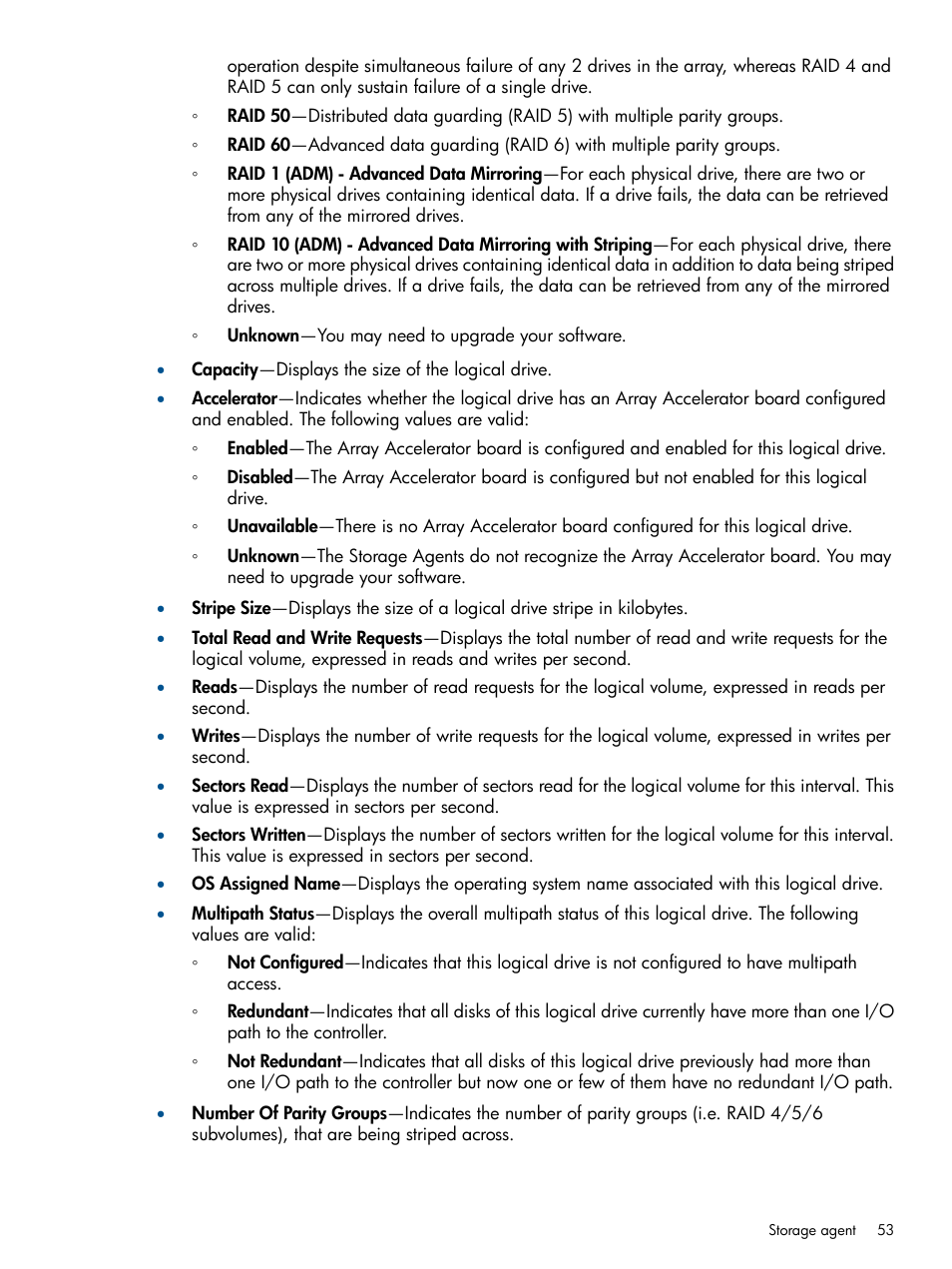 HP Insight Management Agents User Manual | Page 53 / 165