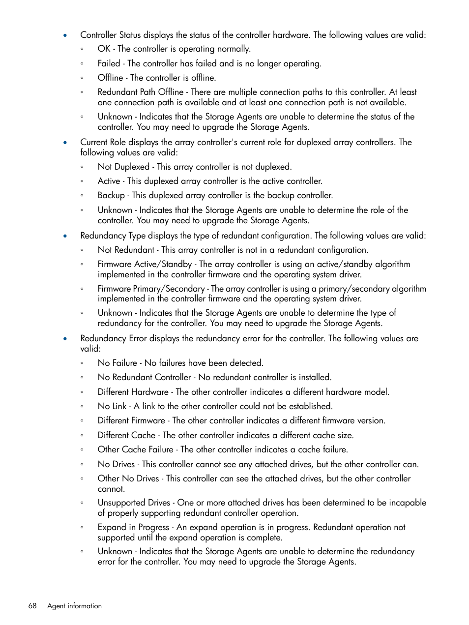 HP Insight Management Agents User Manual | Page 68 / 165