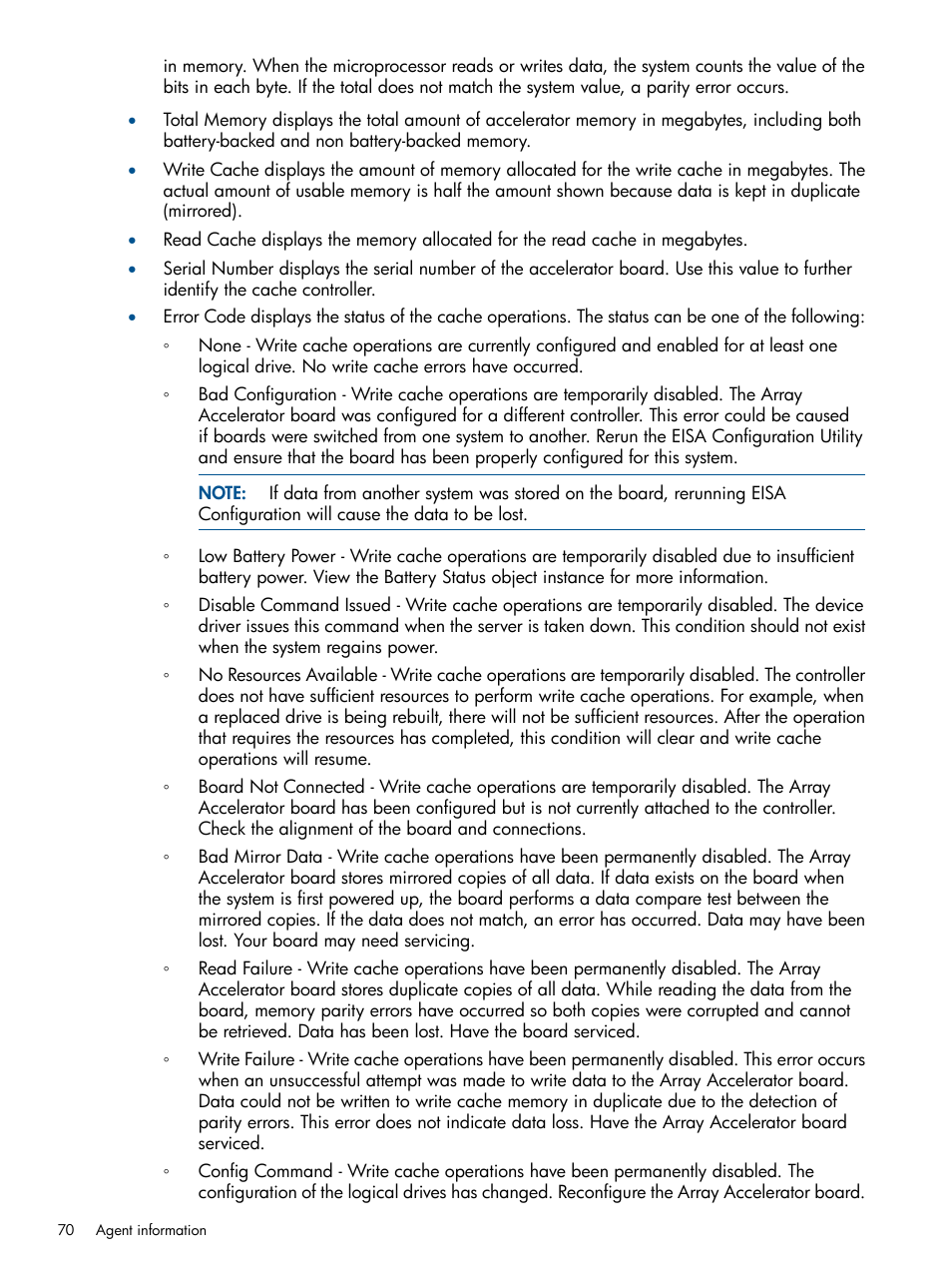 HP Insight Management Agents User Manual | Page 70 / 165