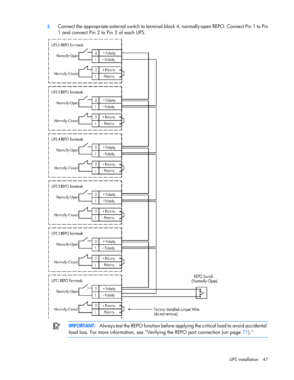 HP Parallel Uninterruptible Power System User Manual | Page 47 / 115