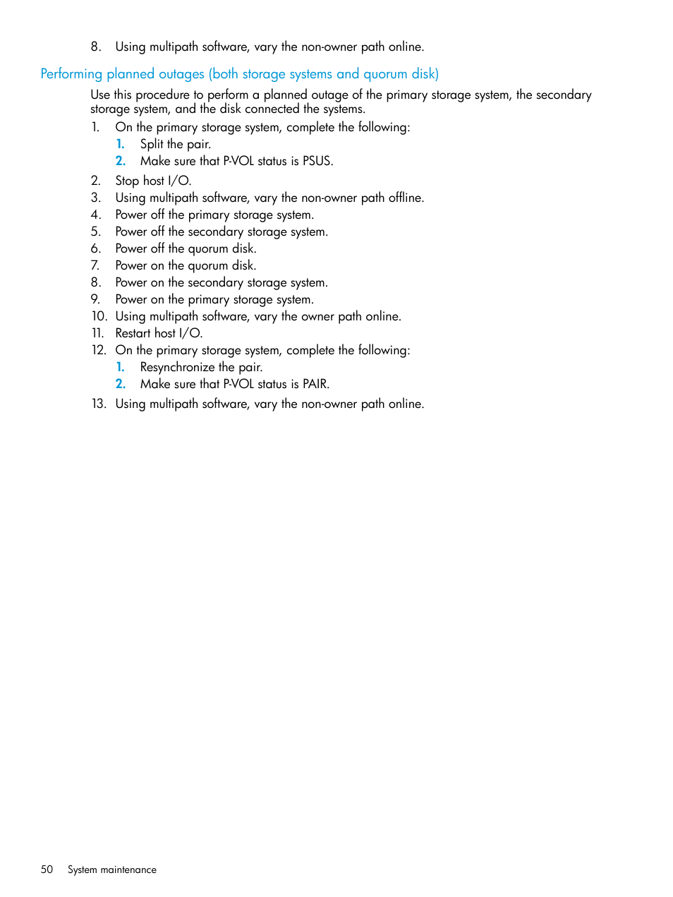HP XP Racks User Manual | Page 50 / 96